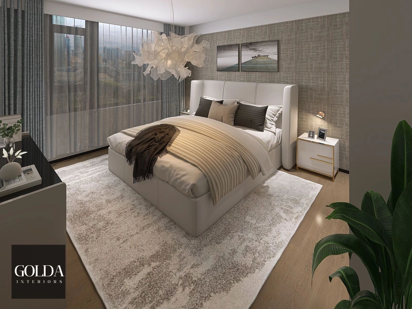 חדר שינה מעוצב- Golda Interiors
